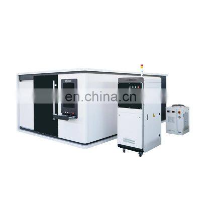 Protective cover / enclosed metal sheet fiber laser cutting machine 1530 1000W 1500W 2000W metal plates fiber laser cutter