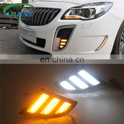 Carest 1 Set LED DRL For Buick Regal GS Opel Insignia 2010 2011 2012 2013 2014 2015 Daytime Running Lights With Turn Signal