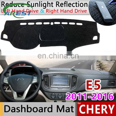 for Chery E5 2011~2016 Riich G3 MVM 550 Anti-Slip Mat Dashboard Cover Pad Sunshade Dashmat Protect Carpet Accessories E 5 2013