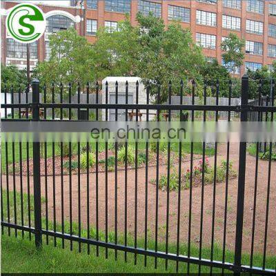 Modern picket aluminum steel metal fence for garden