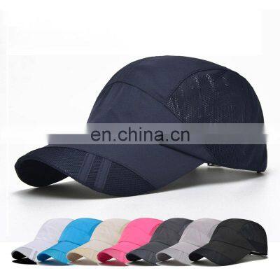 Women Men Solid Baseball Cap Summer Breathable Mesh Running Caps Casual Outdoor Sun Hat Visor Snapback Hats