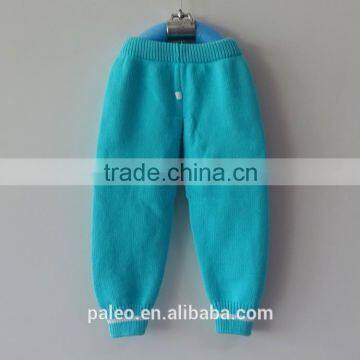 Cheap 100% Cotton Knitted Pattern Design Boys Long Sport Trousers