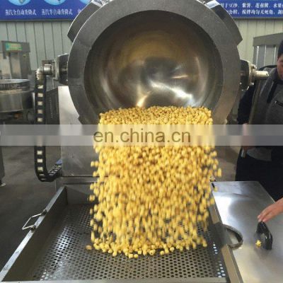 For Sale Salted Peanut Broad Beans Cashew Corn Automatic Fryer Sugar Coating Production Line