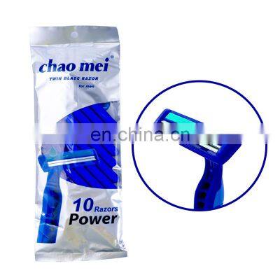 Chao Mei Professional manufacturer woman face shaver disposable hair shaver for women NEW SALON BARBER SHAVING PLUS FACE RAZOR