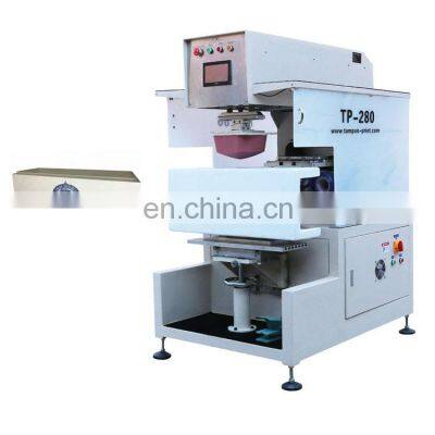 Manual tampoprint single color logo high quality foam box operating pad printing machine