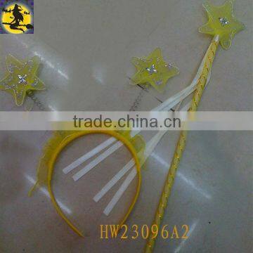 New Novelty Shining Yellow Star Headband Set