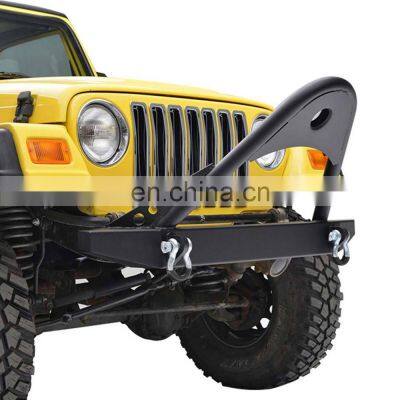 Auto Car Accessories Front Bumper With D-rings For TJ Black Front Bumper Guard For Jeep Wrangler YJ 87-06 photo-5