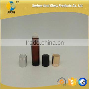 10ml amber roller on glass bottle with cap