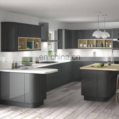 High gloss picture wooden kitchen cabinet door