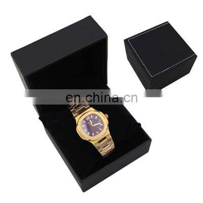 Factory supply wholesale luxury black PU leather watch box