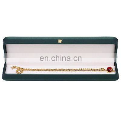 Wholesale High Quality Red Velvet Inside Pu Leather Jewelry Box Luxury Necklace Box