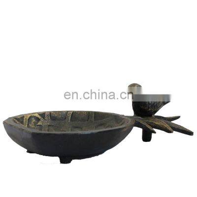 Custom Shape Sand Casting Iron Ashtray with Custoer's Logo