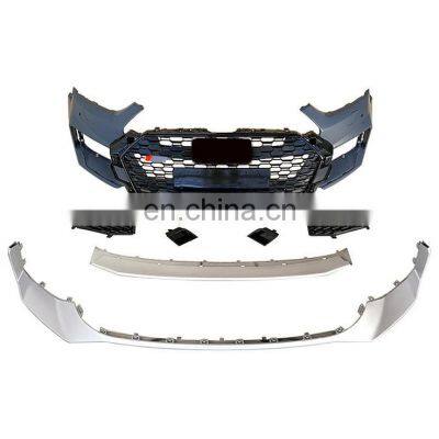 2017-2020 Front bumper with grill for Audi A5 RS5 style Auto modified High quality PP material body kit