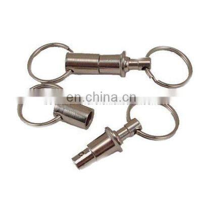 Fashion High Quality Metal Detachable Quick Release Key Chain