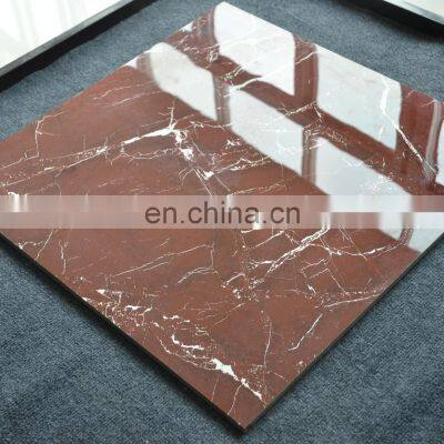 Cheap Colored Glazed for Home Vitrified Tiles Red Colour Floor Marble Tile photo-5