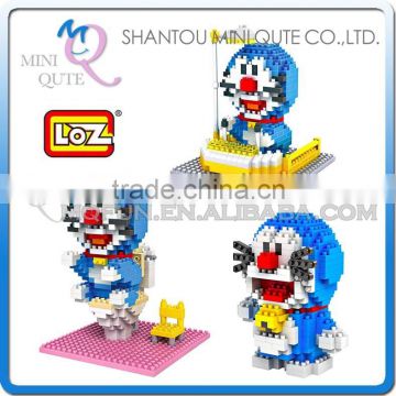 Mini Qute Mask Bear Kawaii boy gift Doraemon plastic reloading action figures Amine Cartoon toy car Decoration building blocks