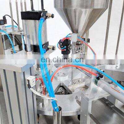 In Stock Easy to Opera Automatic Cream Cheese Filling Machine Cheese Cup Filling Sealing Machine photo-4