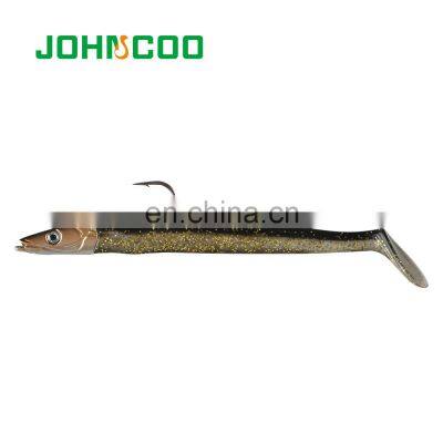 JOHNCOO Double Colours 12cm 15.5g Jig Fish Head Sinking Fishing Lure Vivid Body Jigging Soft Bait photo-5