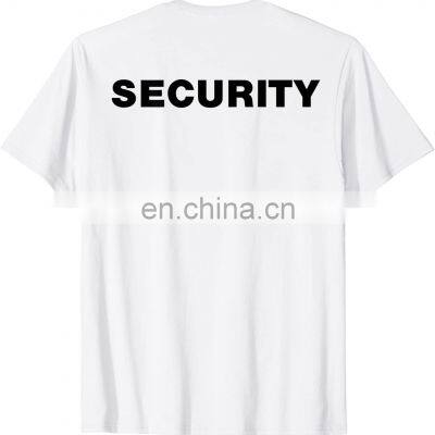 High Quality Wholesale Price White Security Guard T Shirt Men's Security Guard Graphic Polo T-Shirt photo-3