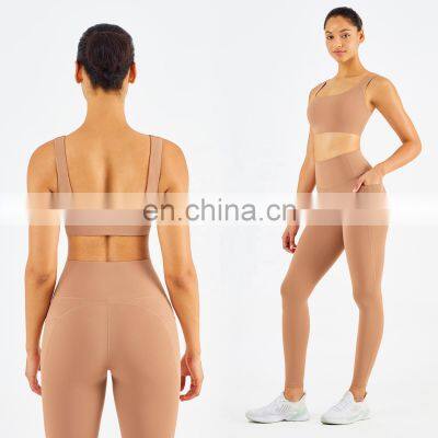 Gym Activewear Sexy Sports Bra Crop Top Outfits Women Gym Fitness Sets Tights Leggings