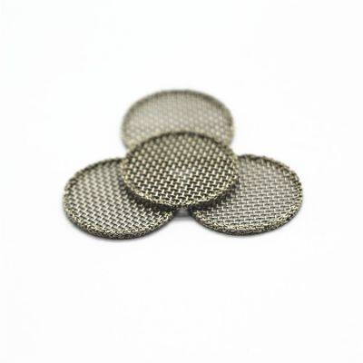 Customized Shape 304 Stainless Steel Woven Mesh Screen Filter Disc For Liquid Filtration