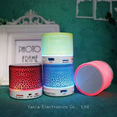 Latest mini Colorful Flash led light home theater system wireless portable Speakers for smart phone