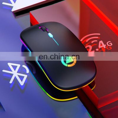 China manufacturer wireless mouse with light wireless mouse rechargeable