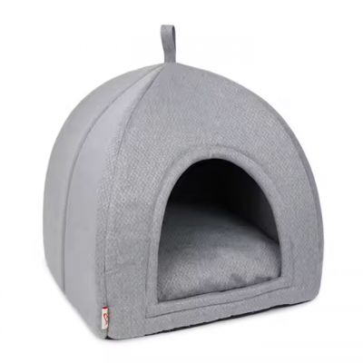 Meow Love Multicolor Deluxe Deep Sleep Cat Flap Bed Pink Plush Pet Lgloo Bed Washable Fun Sofa Dog Cat Bed Pet Travel Outdoors photo-4