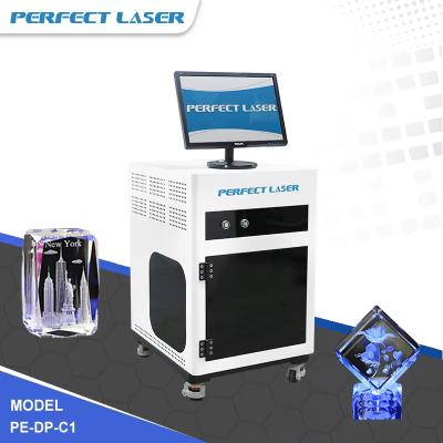 Perfect Laser 3D Crystal Cube LED Trophy Photo Craft Gift CNC Inner Surface Laser Engraving Marking Machines