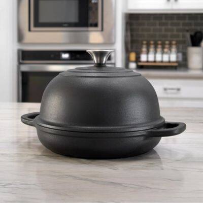 Enameled Cast Iron Dutch Oven for Sourdough Bread Baking 10 Inch Enamel Thick Coated Cookware Set Non Stick for Cooking photo-3