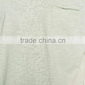 Casual Lightweight Mens Plain Raw Cuff T- Shirts Custom photo-4