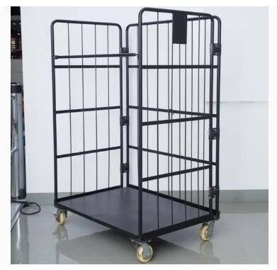 Warehouse Industrial Logistics Laundry Wire Rolling Storage Cage Roll Container