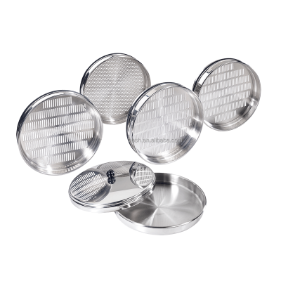 China Perforated Plate Wire Mesh Sieves 6 8 10 12 24 Inches Analysis Stainless Steel Screen for Laboratory