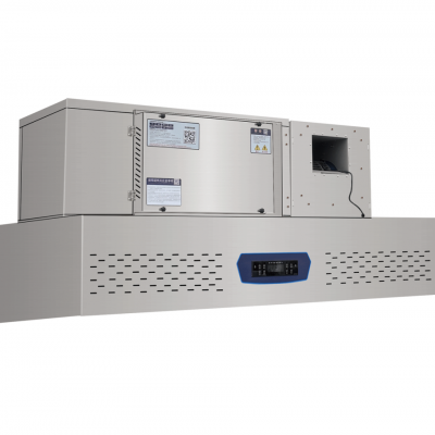 SUS304 Integrated Kitchen Fume Extractor with UV Photolysis & Variable Frequency Control