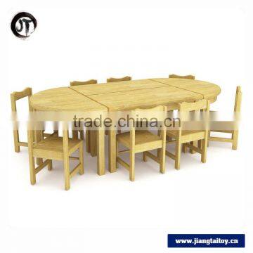 JT16-5704 GuangZhou Wholesale 6 People Cheap School Furniture Kindergarten Table And Chair photo-5