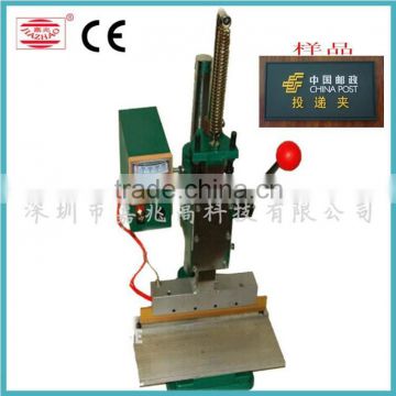 CE small manual logo heat press machine,easy to use heat transfer mark