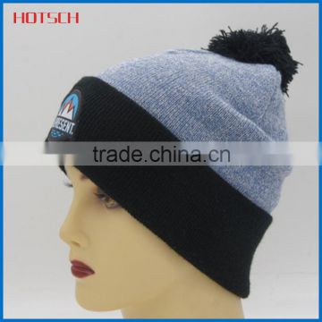 Wholesale Custom pompom knit hat