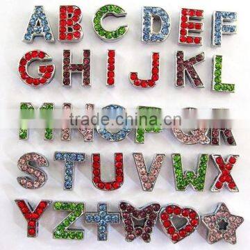 Produce Colorful Rhinestone Slide Letters with 10 mm Hole Size