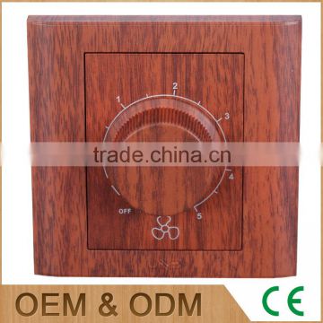 A series red wood series rotary fan switch, rotary speed controlled switch                        
                                                                                Supplier's Choice