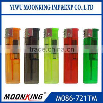 China lighter factories transparent electronic lighter, plastic disposable lighter