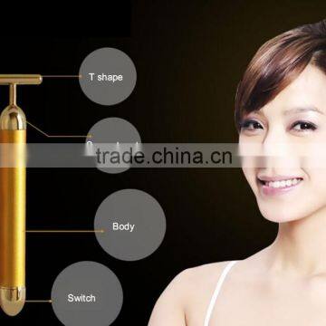 face roller T Shape facial machine Beauty Esthetic Bar face roller massager gold bar 24k