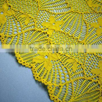 Fancy Designs Nylon Lace Fabric for Women Plain,french Style Warp Knitting Lace Fabric