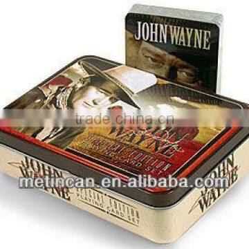 Rectangle Metal Play Card Box package