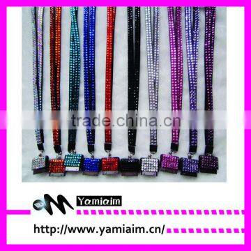 Yiwu Rhinestone lanyard crystal lanyard 4 4s