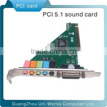 4 channel 5.1 PCI sound card