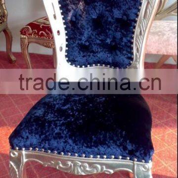 Royal blue fabric dining chair XYD141