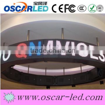 HD P6mm arc curve advertising video LED display Hot sale led video wall display advertising LED screen curve led display board