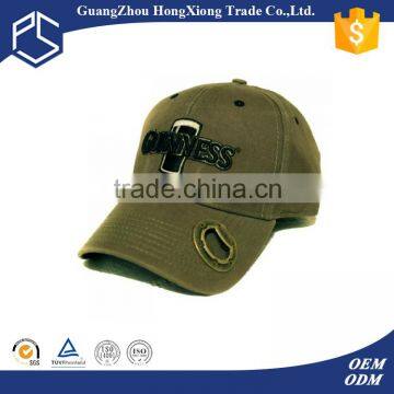 Cheap 3d embroidery baseball cap with bottle opner