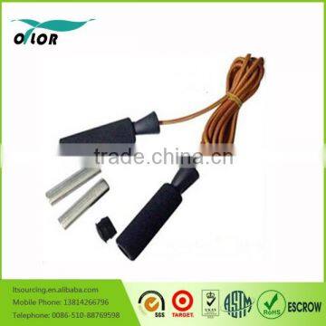 #1 Rated Leather Jump Rope for Cardio Fitness Training - Great Boxing and CrossFit Speed Workout - Best Exercise for Heart