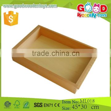 Promotional Wooden Toys for Kids Big Tray Educational Montessori Language Materials